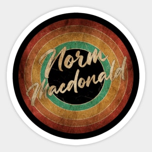 Norm Macdonald Vintage Circle Art Sticker